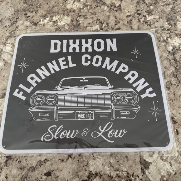 Dixxon Metal wall Sign Slow n Low - Picture 1 of 4